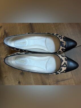 Cole Haan animal print shoes, like new, size 7